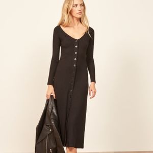 Reformation Ella Dress, Black, Small, NWT